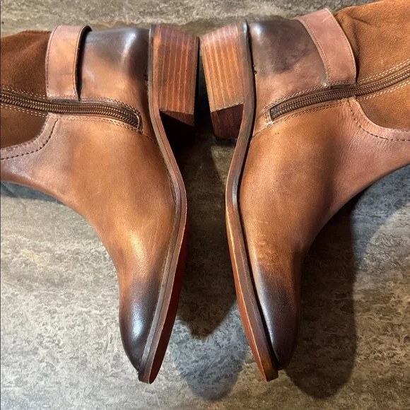 ROAN Charity Brown Knee-High Leather Boots. New 8 - Picture 7 of 11